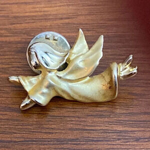 Vintage Giusti Gigio Gold Angel Pin